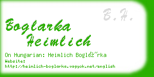 boglarka heimlich business card